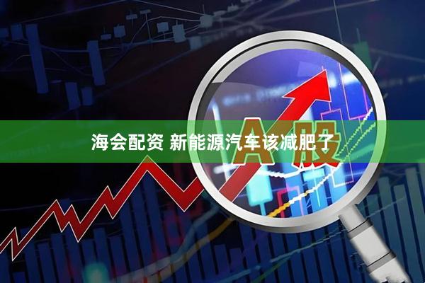 海会配资 新能源汽车该减肥了